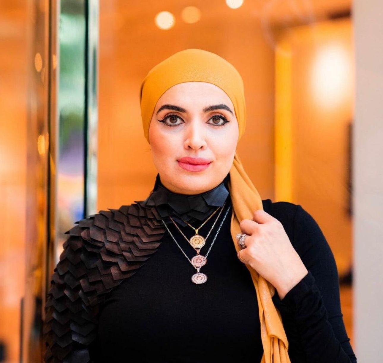 Surah Al Falaq Necklace With Ceramic Crystals