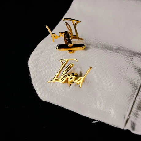 Minimalist Font Name Cufflinks