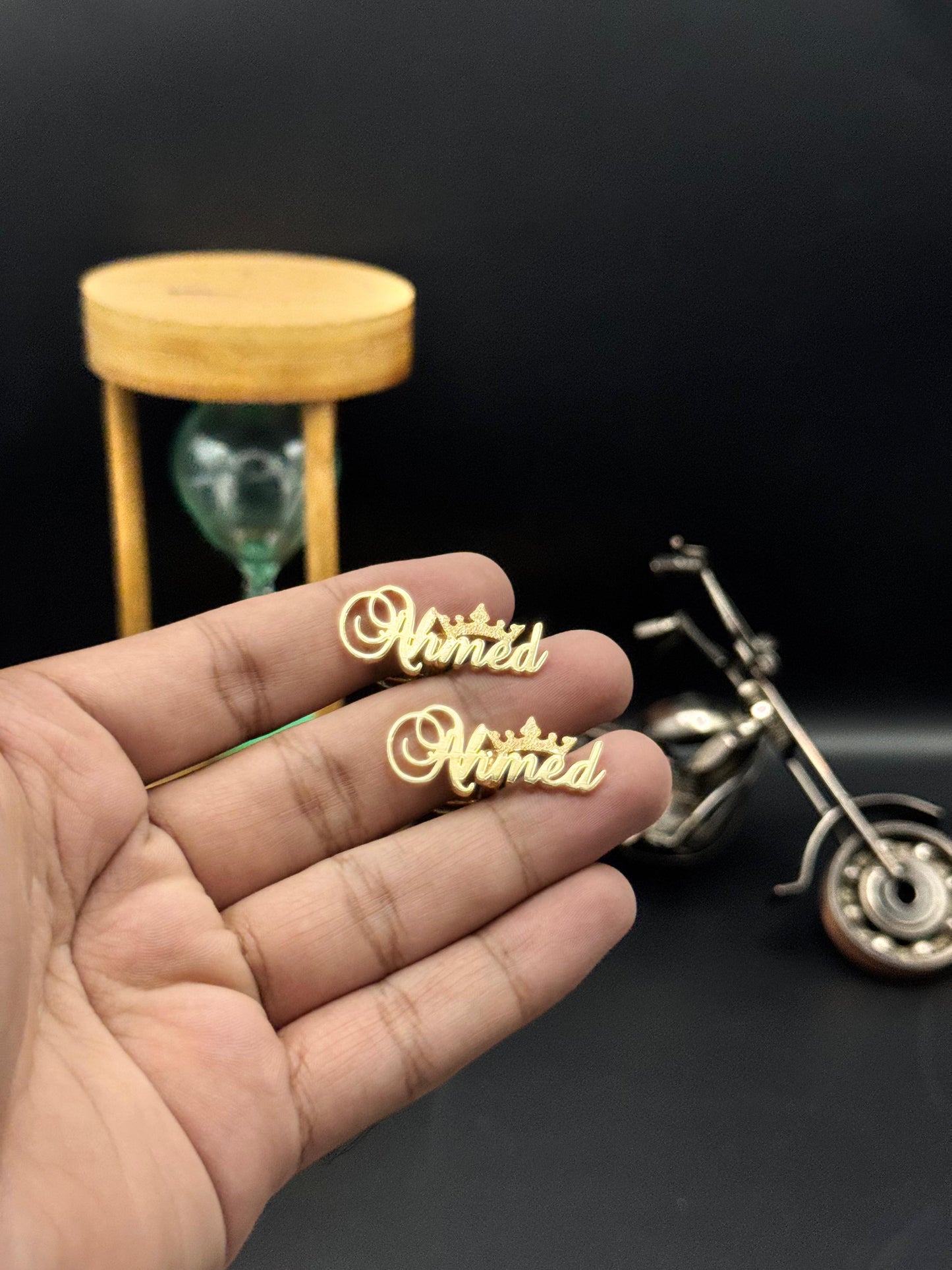 Customize Name Cufflinks With Crown