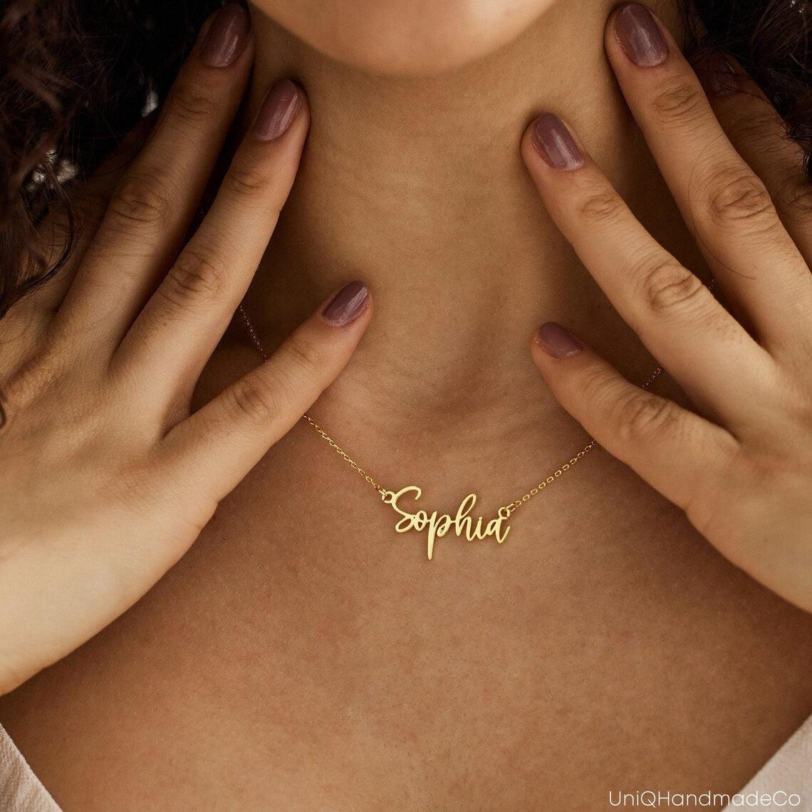 Custom Name Necklace, Dainty Name Necklace