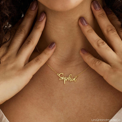 Custom Name Necklace, Dainty Name Necklace