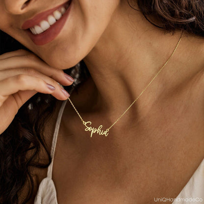 Custom Name Necklace, Dainty Name Necklace
