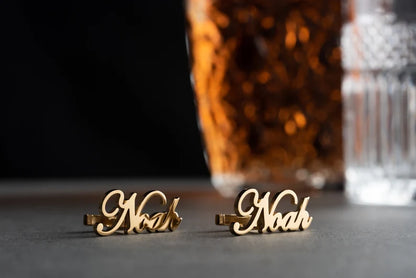 Personalized Sterling Name Cufflinks