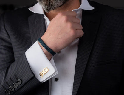 Personalized Sterling Name Cufflinks
