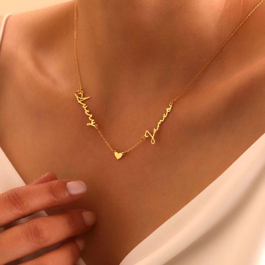 Custom Lariat Initial  Name Necklace