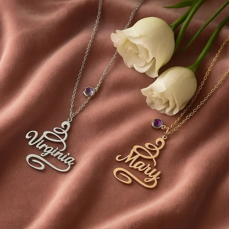 Personalized Christmas Name Necklace