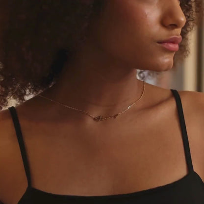 Personalized Tiny Initial Name Necklace,